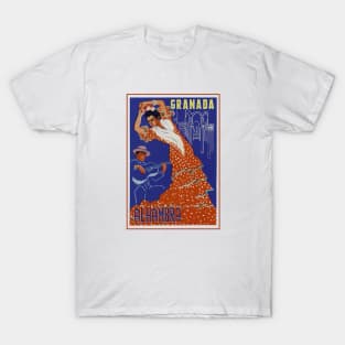 Granada Flamenco Vintage Travel T-Shirt